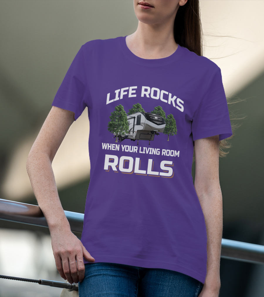 LIFE ROCKS WHEN YOUR LIVING ROOM ROLLS COUGAR 5TH T-Shirt