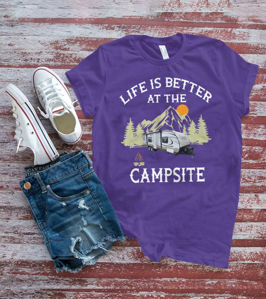 Life Is Better At The Campsite Forest River Wildwood X Lite 261BHXL T-Shirt