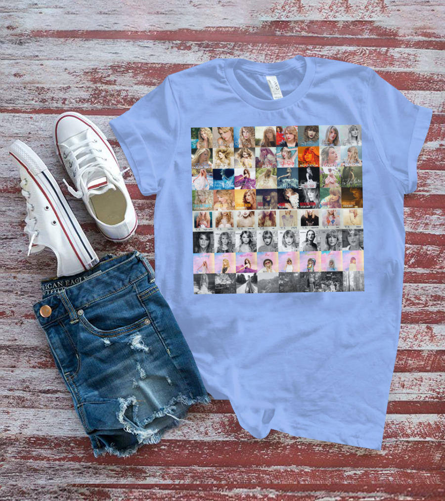 Taylor Swift Album Covers Through Each Era's T-Shirt