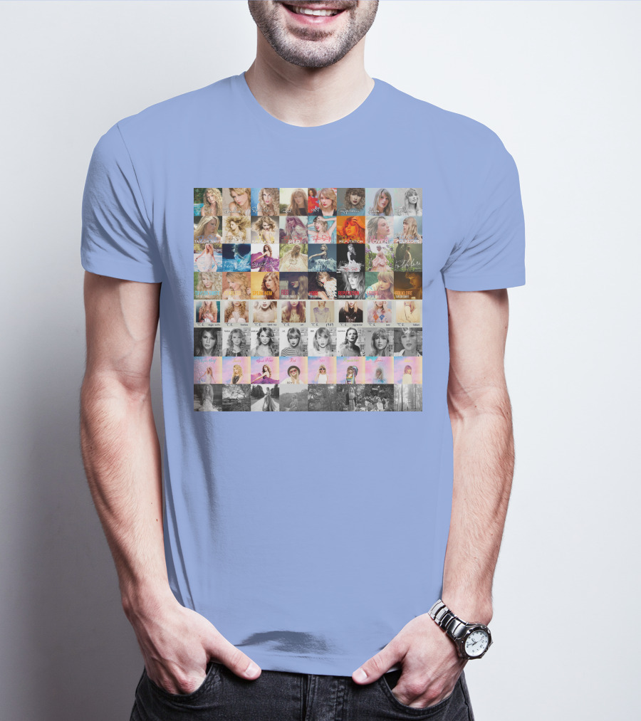 Taylor Swift Album Covers Through Each Era's T-Shirt