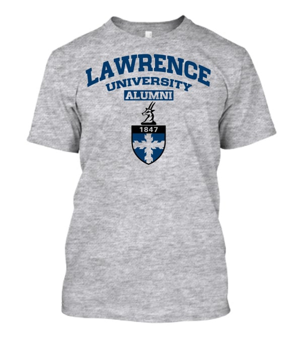 Lawrence University Alumni 1847 Crest With Antelope Emblem T-Shirt