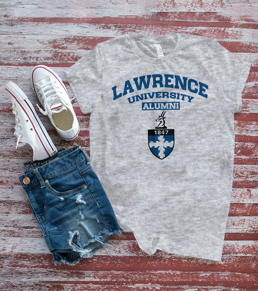 Lawrence University Alumni 1847 Crest With Antelope Emblem T-Shirt