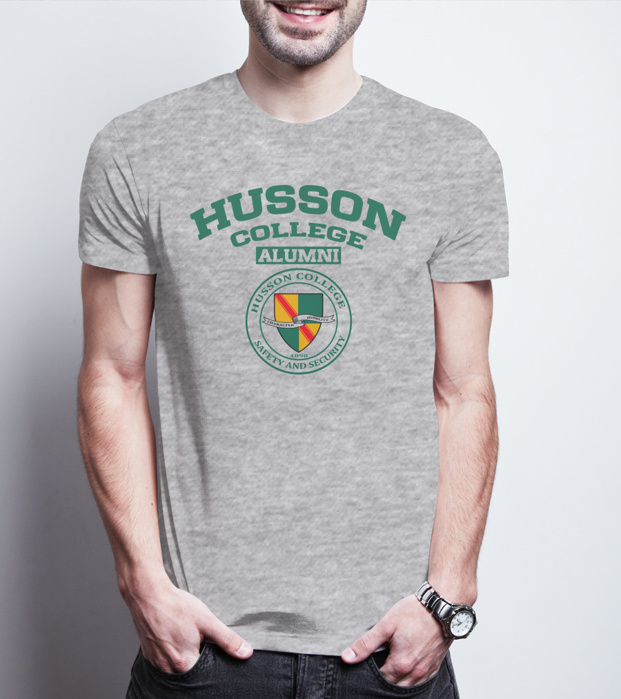 Husson College Alumni Safety And Security 1898 Character Humility T-Shirt