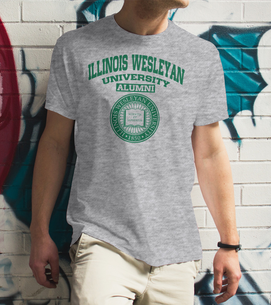 Illinois Wesleyan University Alumni Scientia Et Sapientia Seal 1850 T-Shirt