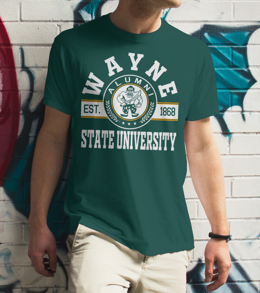 Wayne State University Alumni WSU EST. 1868 T-Shirt