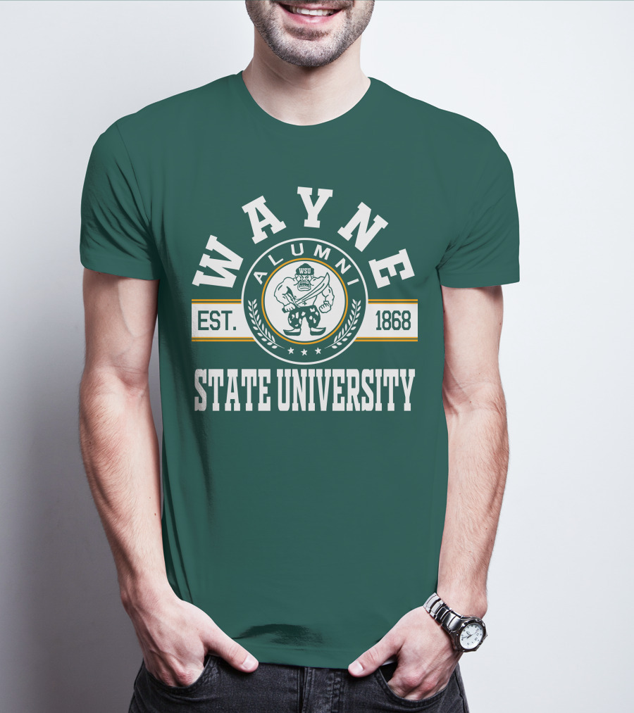Wayne State University Alumni WSU EST. 1868 T-Shirt