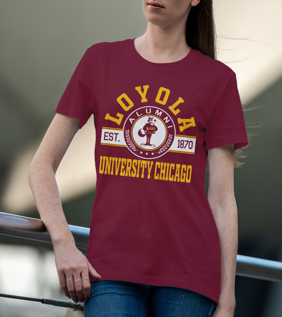 Loyola University Chicago Alumni Established 1870 T-Shirt