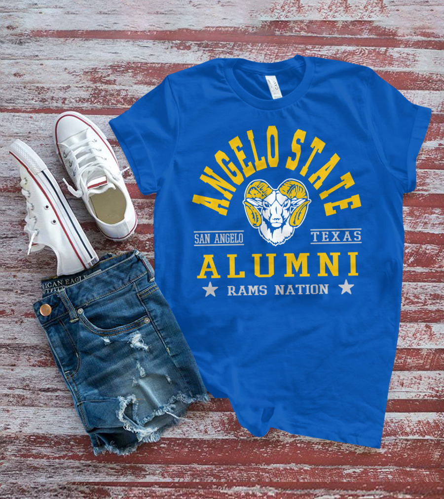 Angelo State Alumni San Angelo Texas Rams Nation T-Shirt