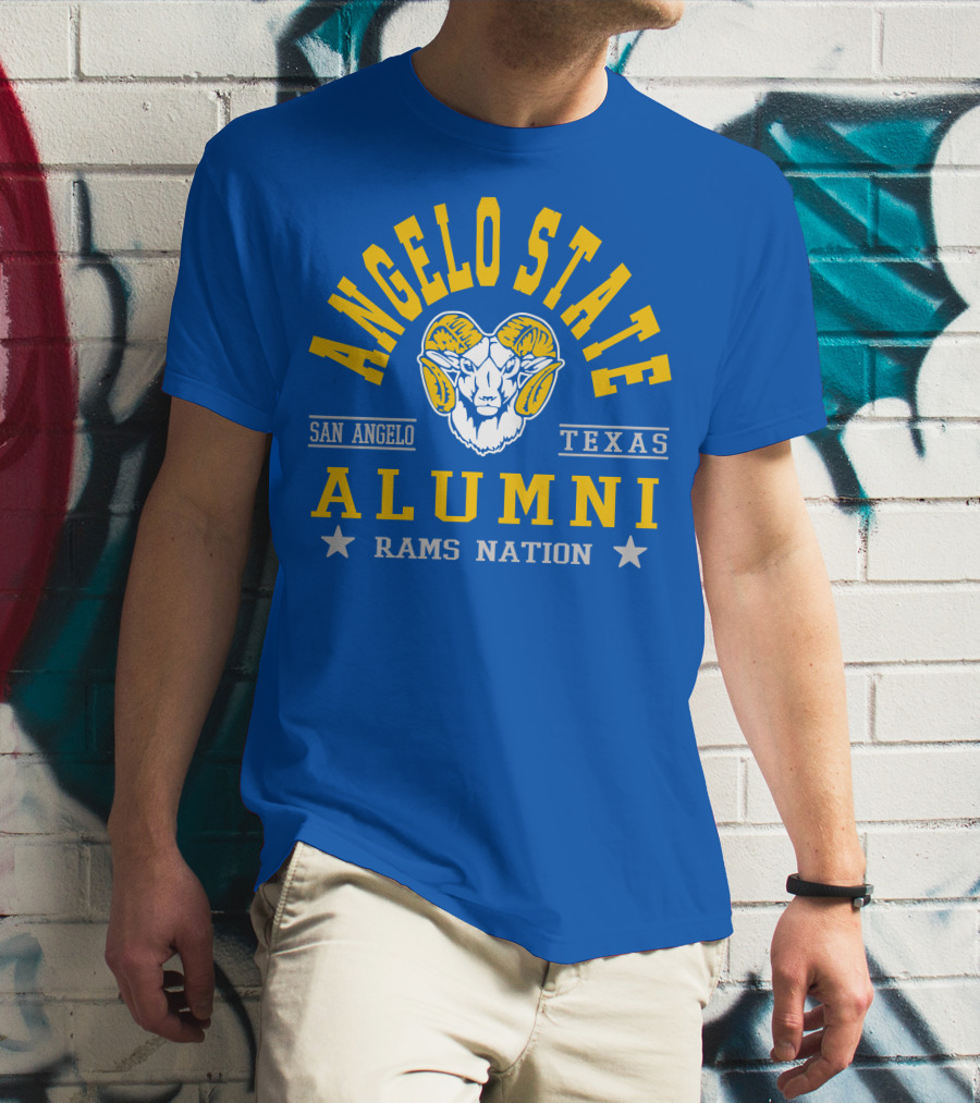 Angelo State Alumni San Angelo Texas Rams Nation T-Shirt