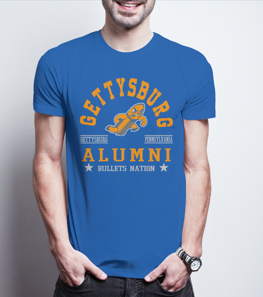 Gettysburg Pennsylvania Alumni Bullets Nation T-Shirt