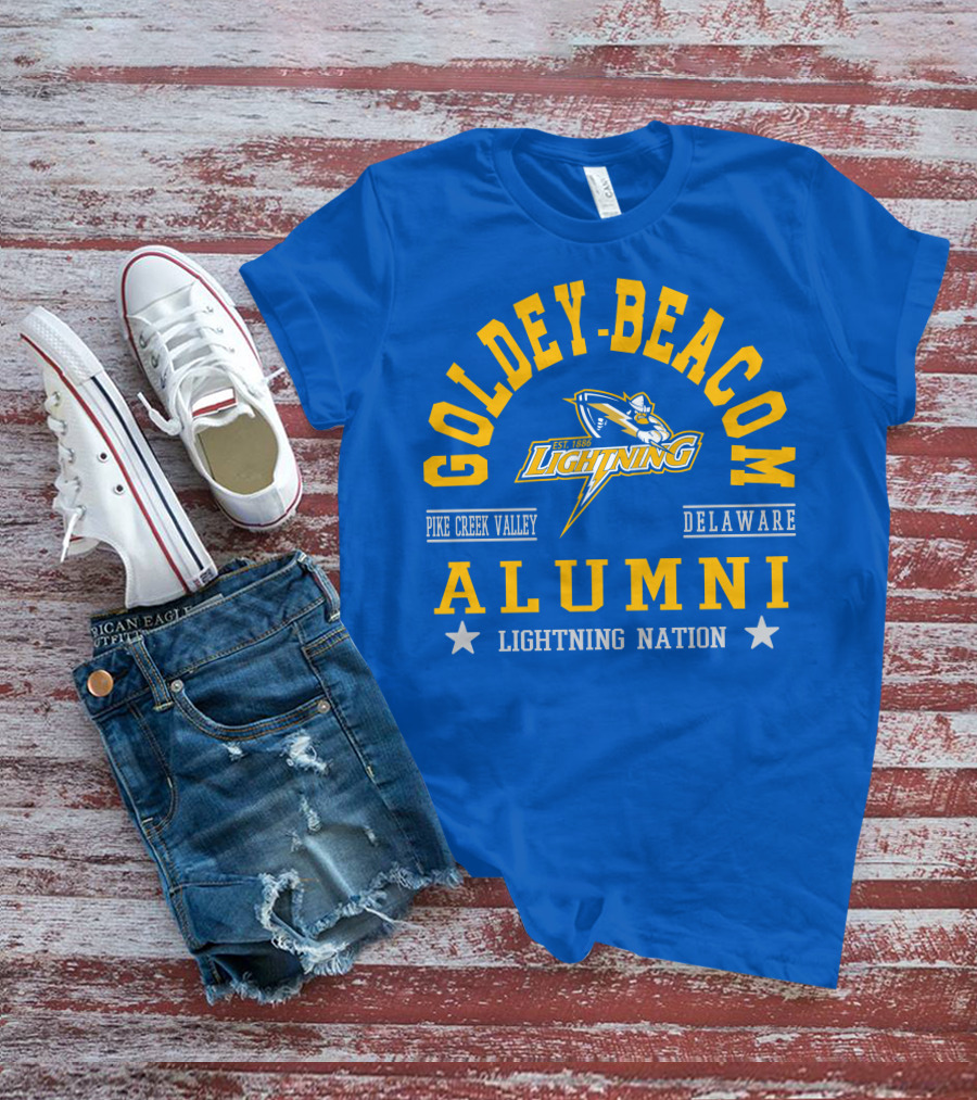 Goldey-Beacom Pike Creek Valley Delaware Lightning Alumni Nation T-Shirt