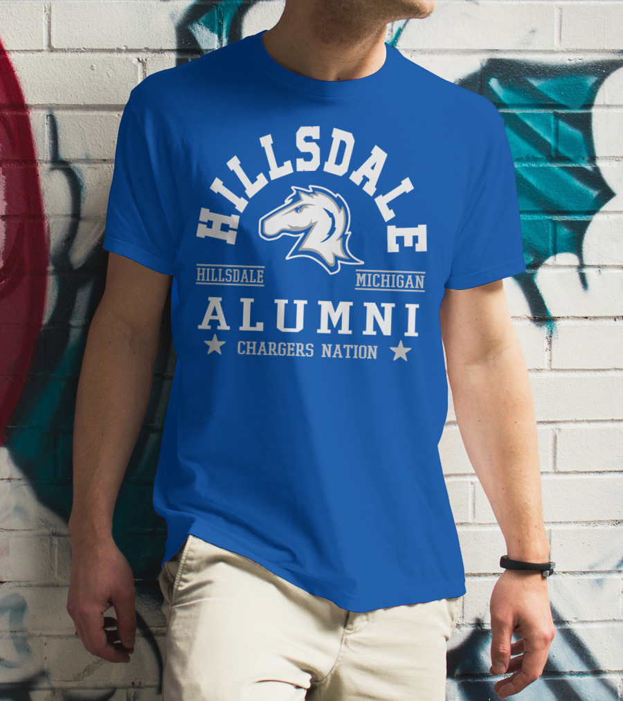 Hillsdale Chargers Nation Alumni Michigan T-Shirt