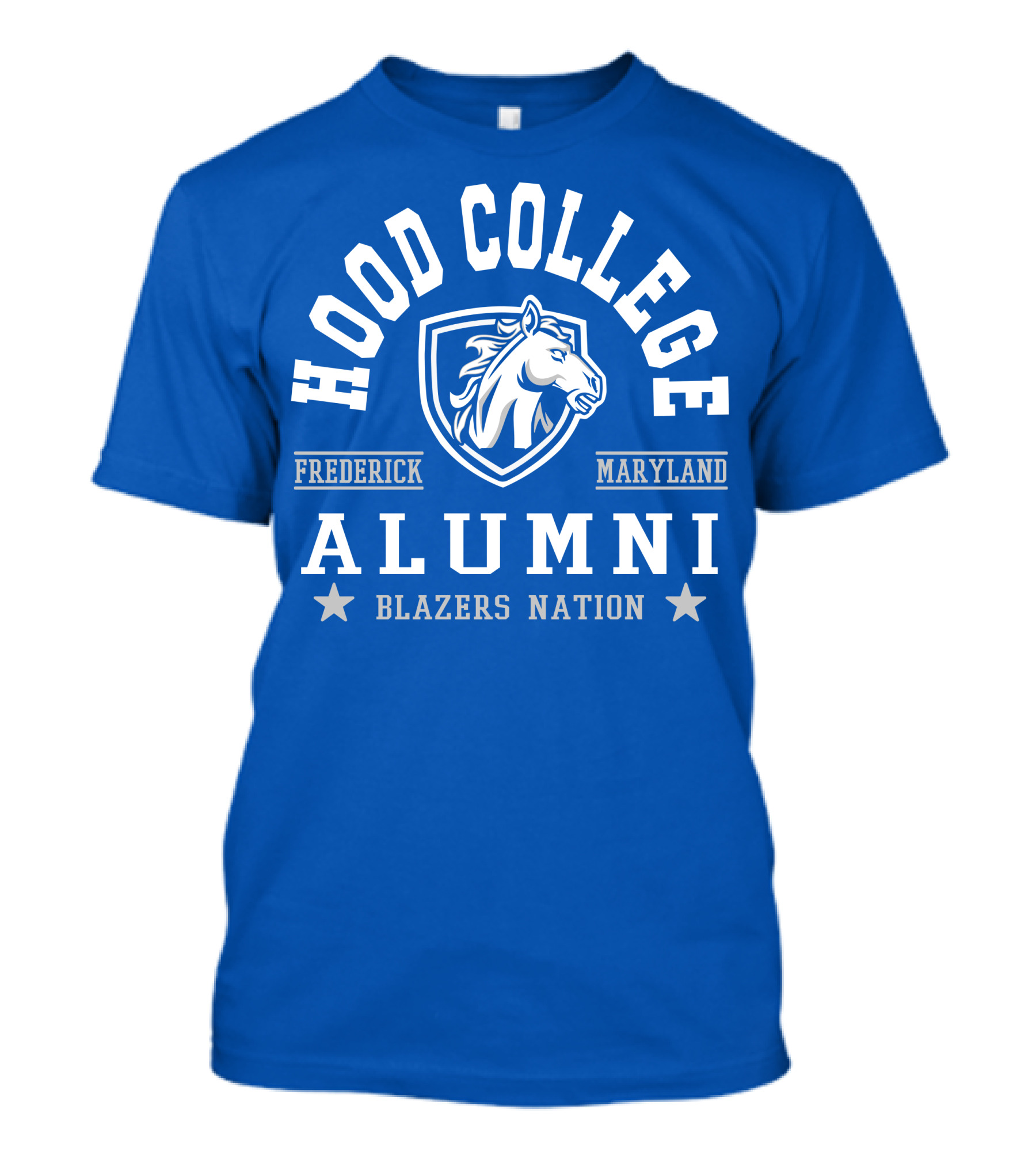 Hood College Alumni Blazers Nation Frederick Maryland Horse T-Shirt