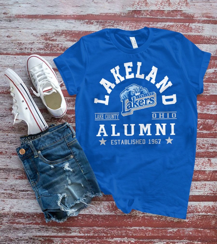 Lakeland Lakers Alumni Lake County Ohio Established 1967 T-Shirt