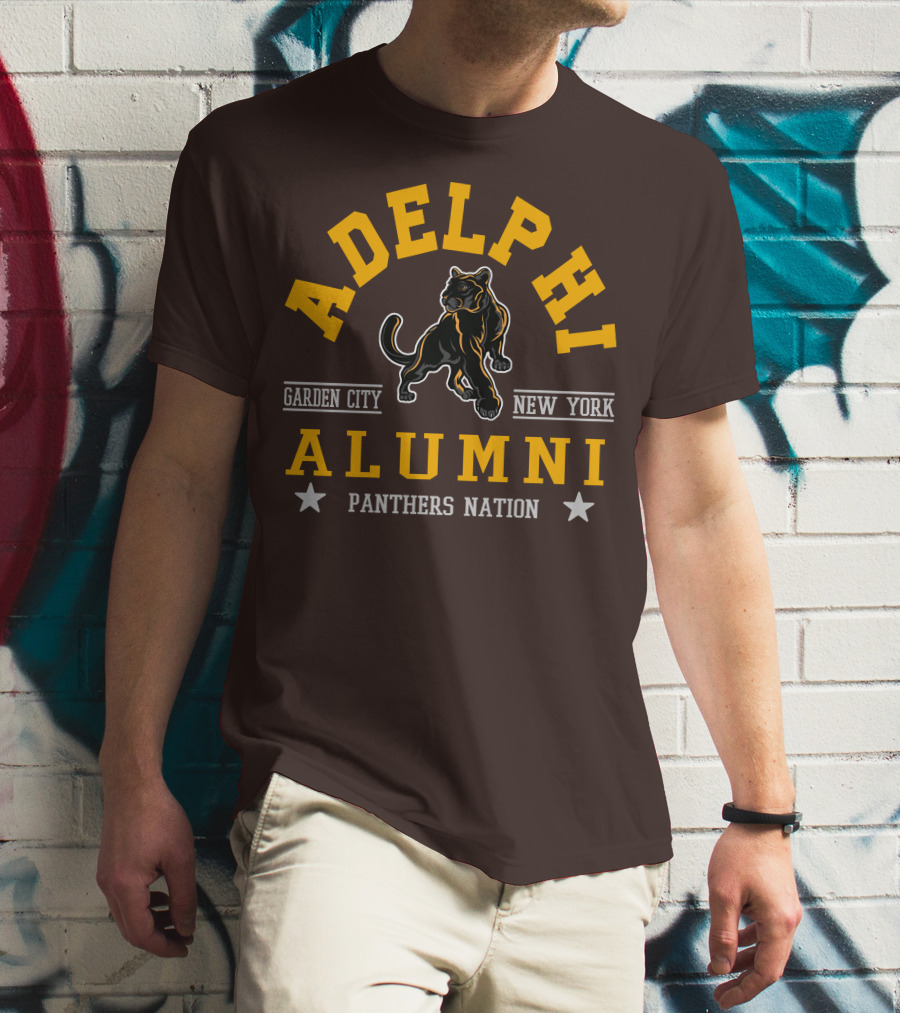 Adelphi Alumni Garden City New York Panthers Nation T-Shirt