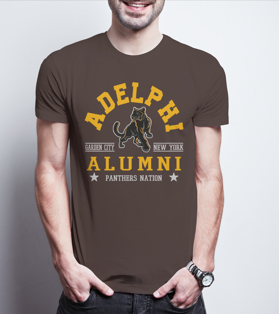 Adelphi Alumni Garden City New York Panthers Nation T-Shirt