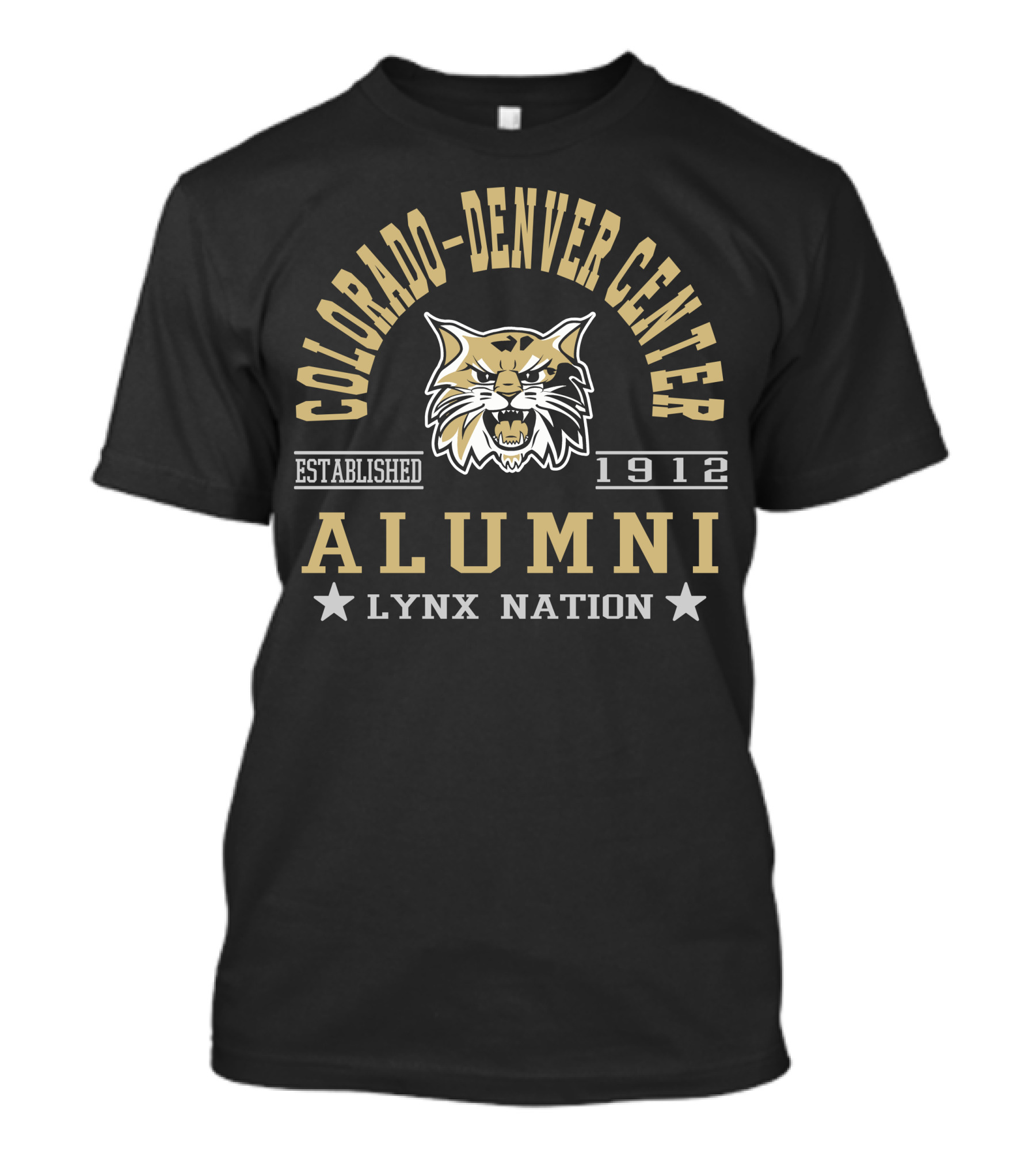 Colorado-Denver Center Alumni Lynx Nation Established 1912 T-Shirt