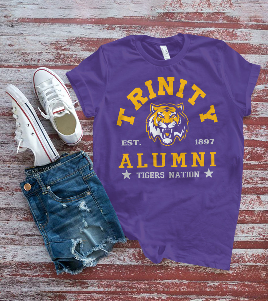 Trinity Alumni Tigers Nation Est. 1897 T-Shirt