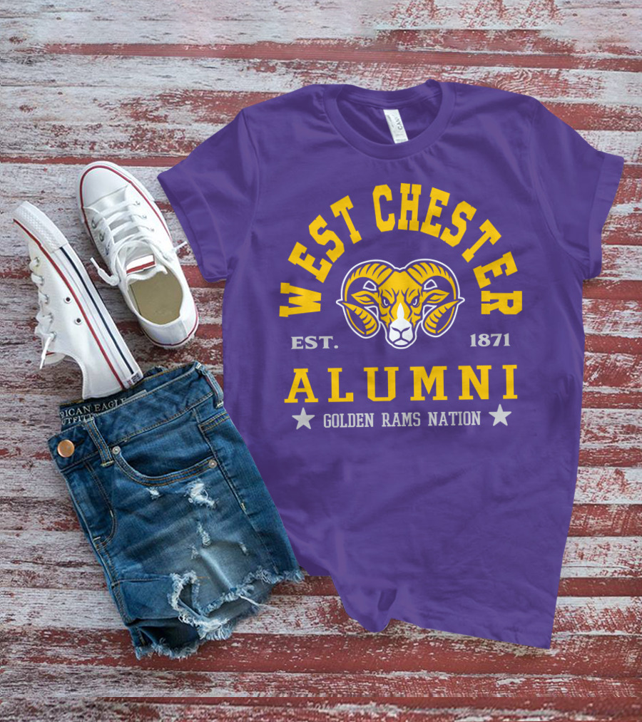 West Chester Alumni Est. 1871 Golden Rams Nation T-Shirt