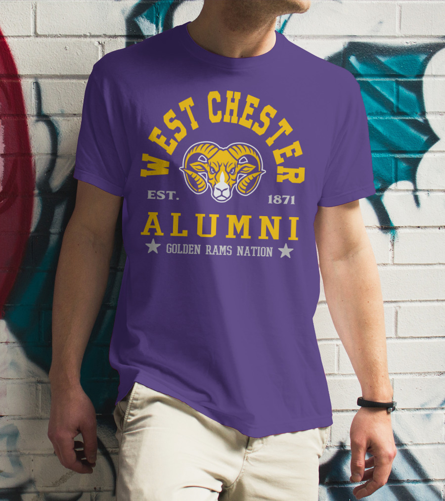 West Chester Alumni Est. 1871 Golden Rams Nation T-Shirt