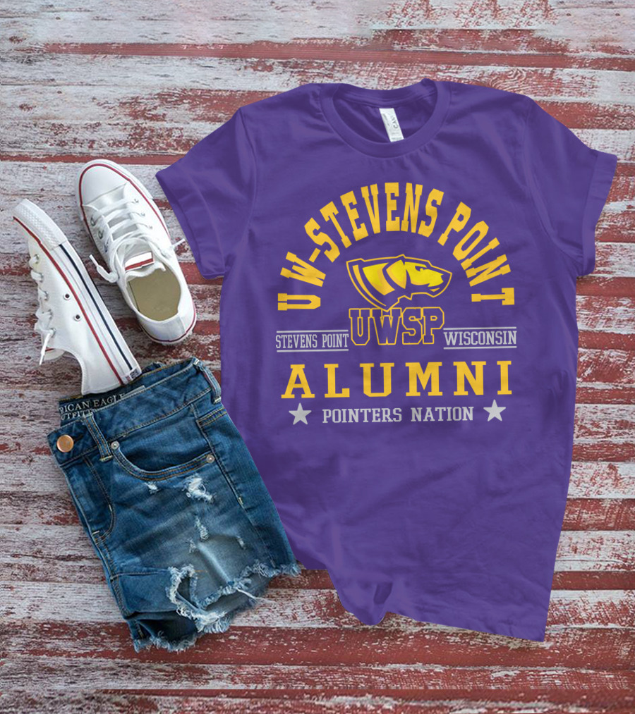 UW-Stevens Point Wisconsin UWSP Alumni Pointers Nation T-Shirt