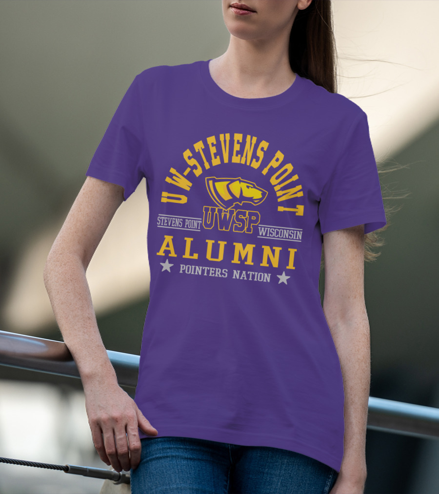 UW-Stevens Point Wisconsin UWSP Alumni Pointers Nation T-Shirt