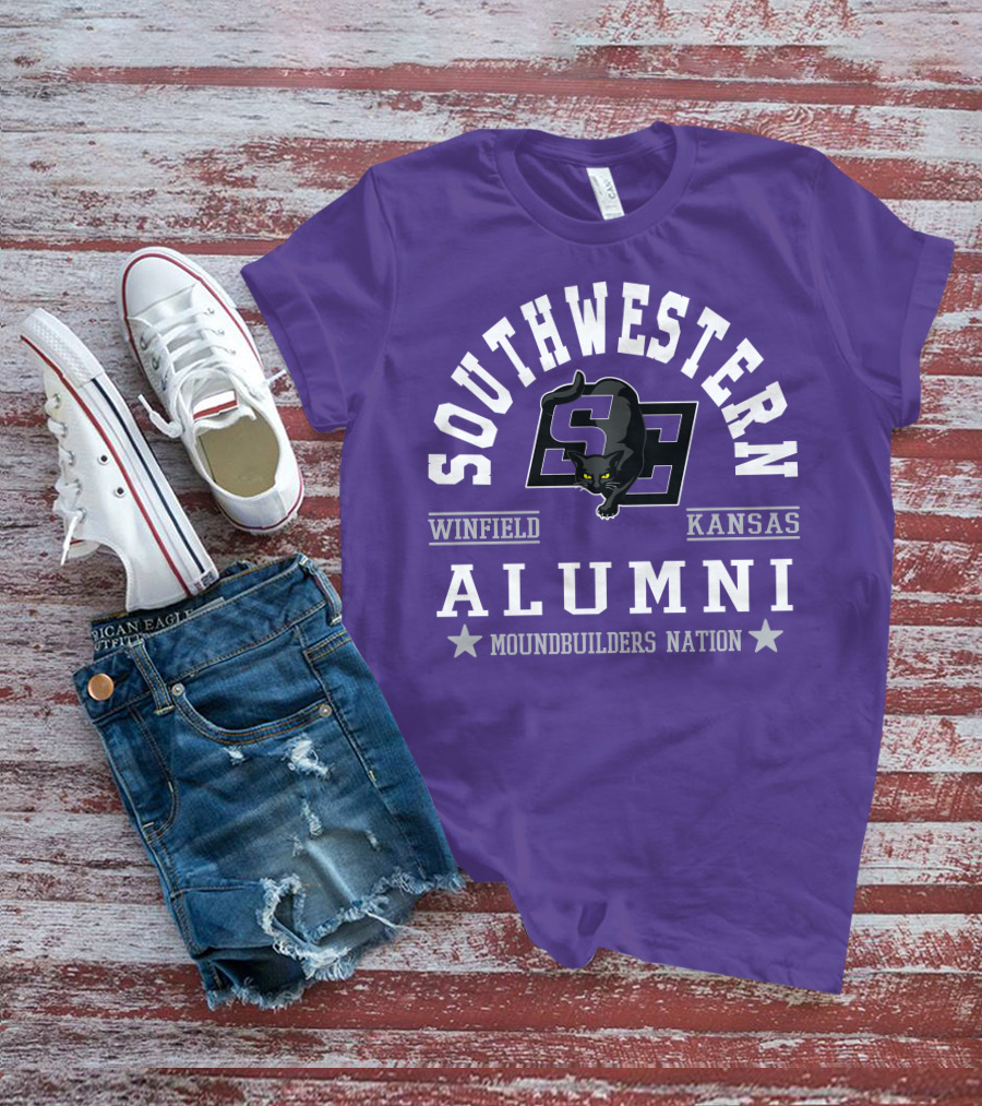 Southwestern Winfield Kansas Alumni Moundbuilders Nation T-Shirt