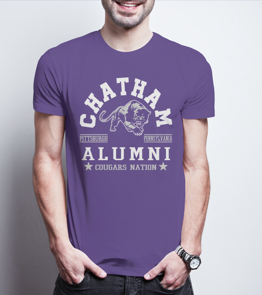 Chatham Pittsburgh Pennsylvania Alumni Cougars Nation T-Shirt