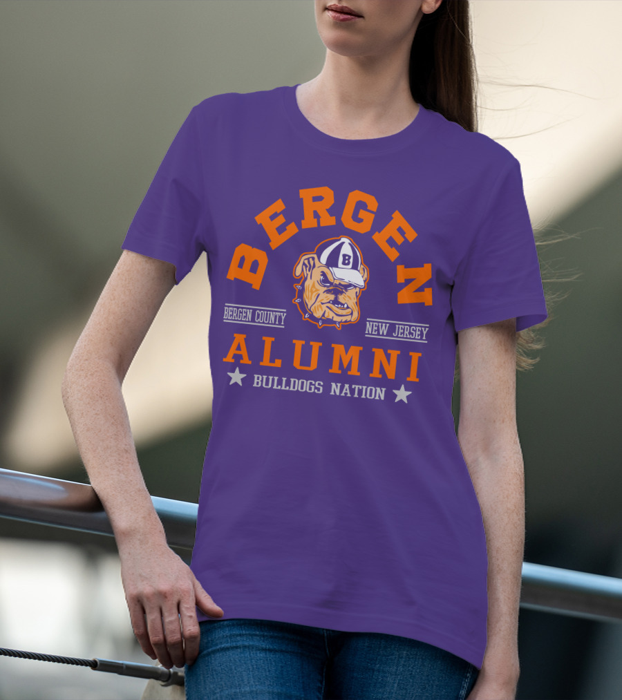 Bergen Alumni Bergen County New Jersey Bulldogs Nation T-Shirt