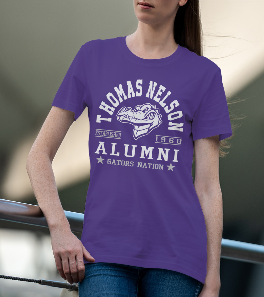 Thomas Nelson Alumni Gators Nation Established 1968 T-Shirt