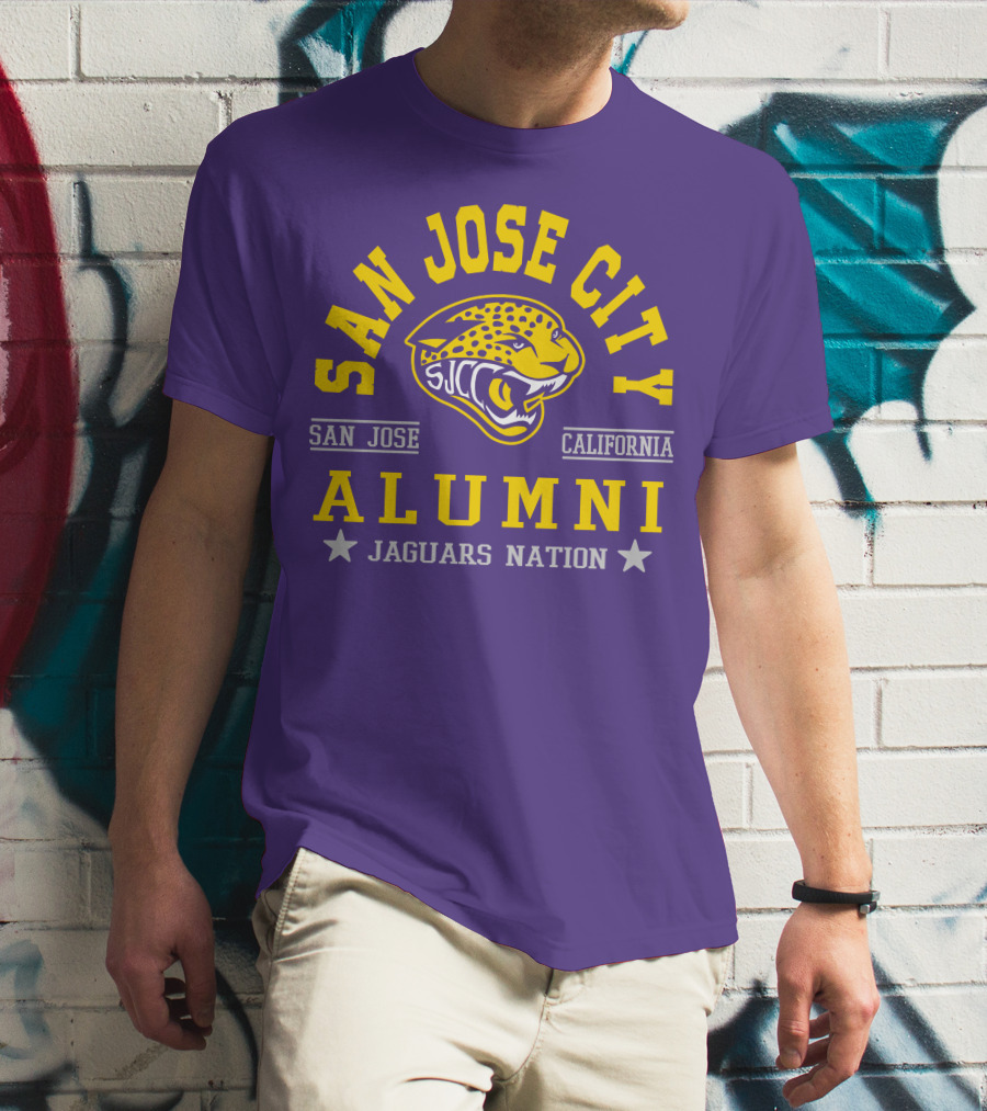 San Jose City California Alumni SJCC Jaguars Nation T-Shirt