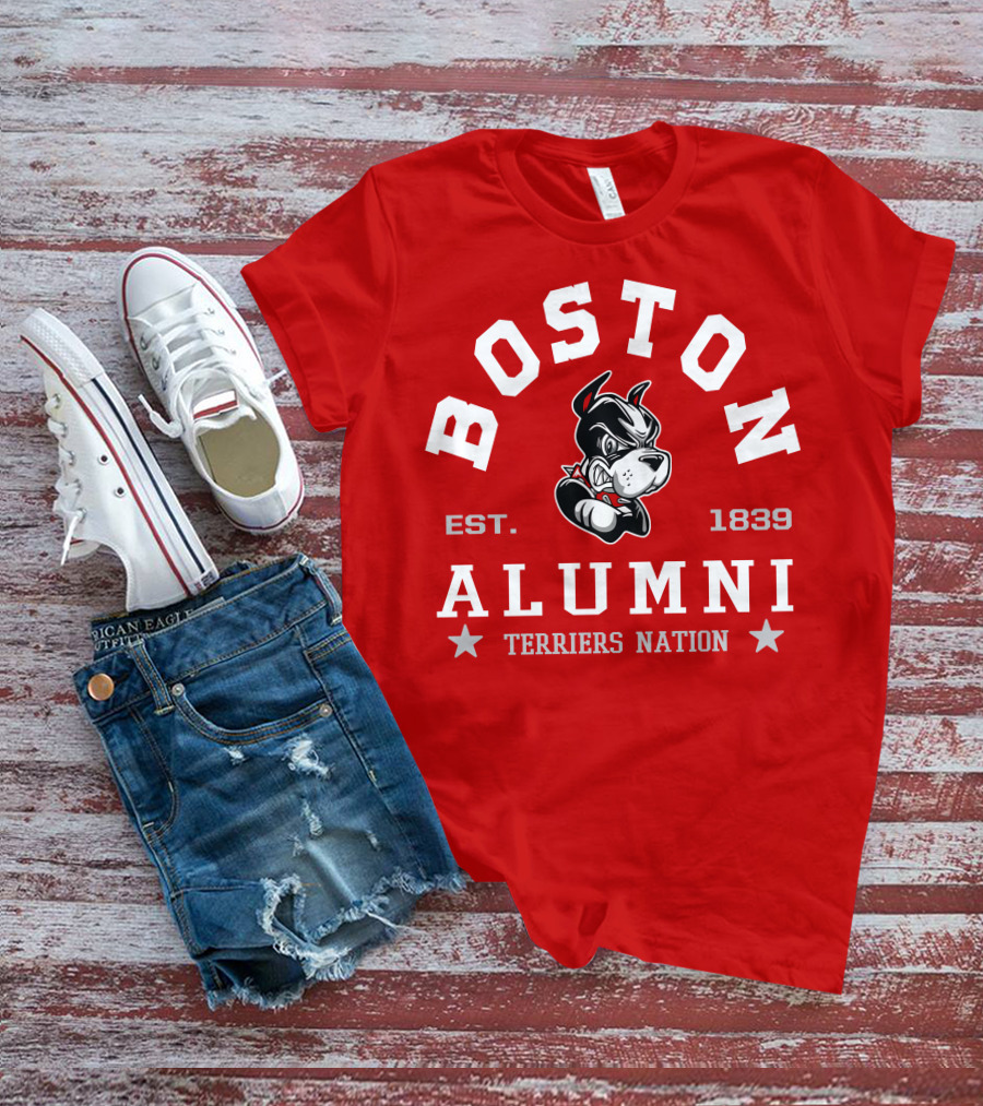 Boston University Alumni Established 1839 Terriers Nation T-Shirt