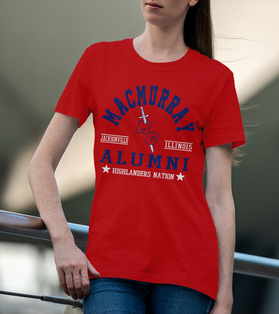 MacMurray College Jacksonville Illinois Alumni Highlanders Nation T-Shirt