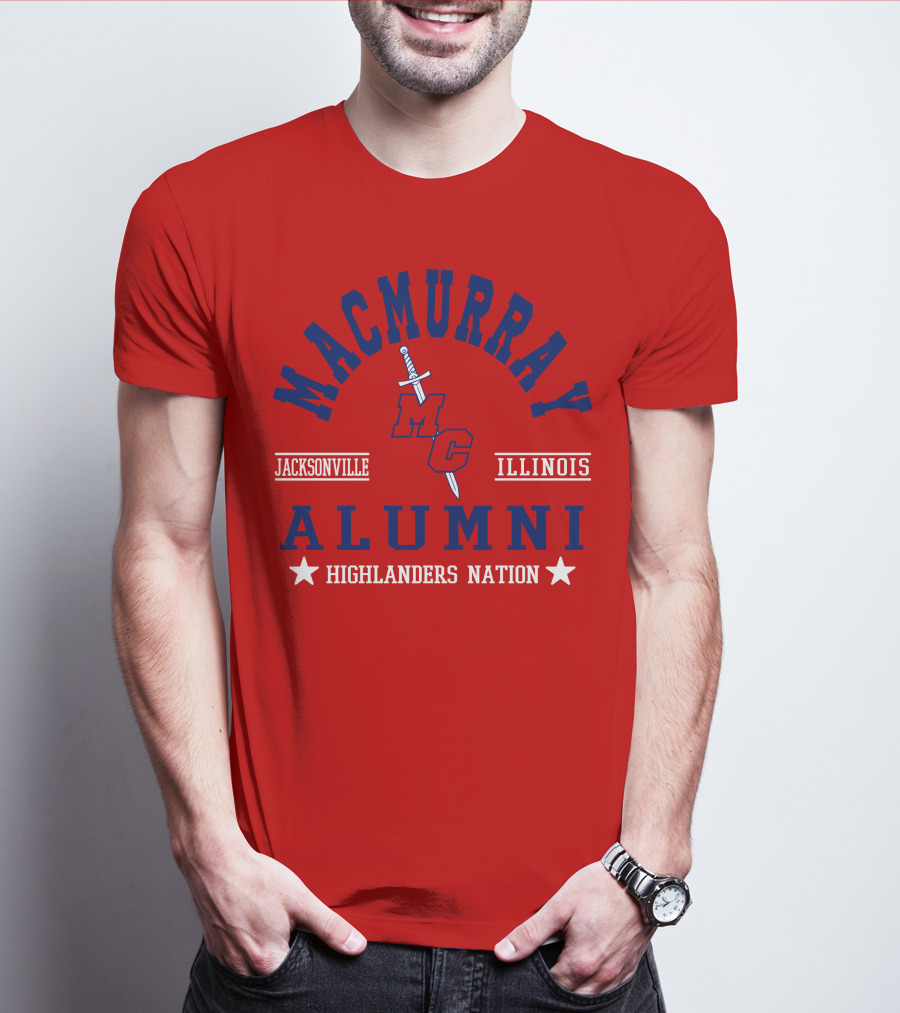 MacMurray College Jacksonville Illinois Alumni Highlanders Nation T-Shirt