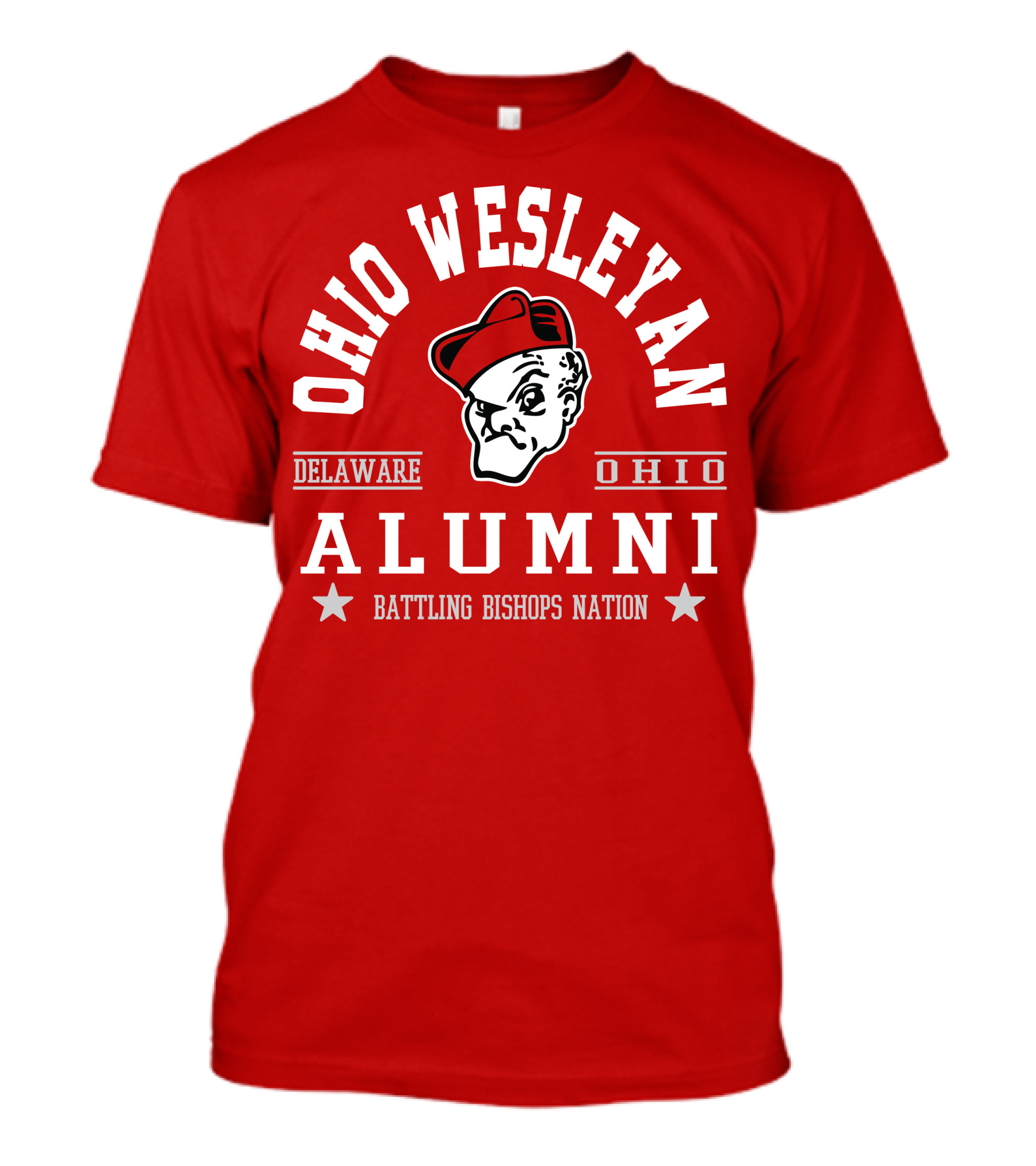 Ohio Wesleyan Alumni Battling Bishops Delaware Ohio Nation T-Shirt