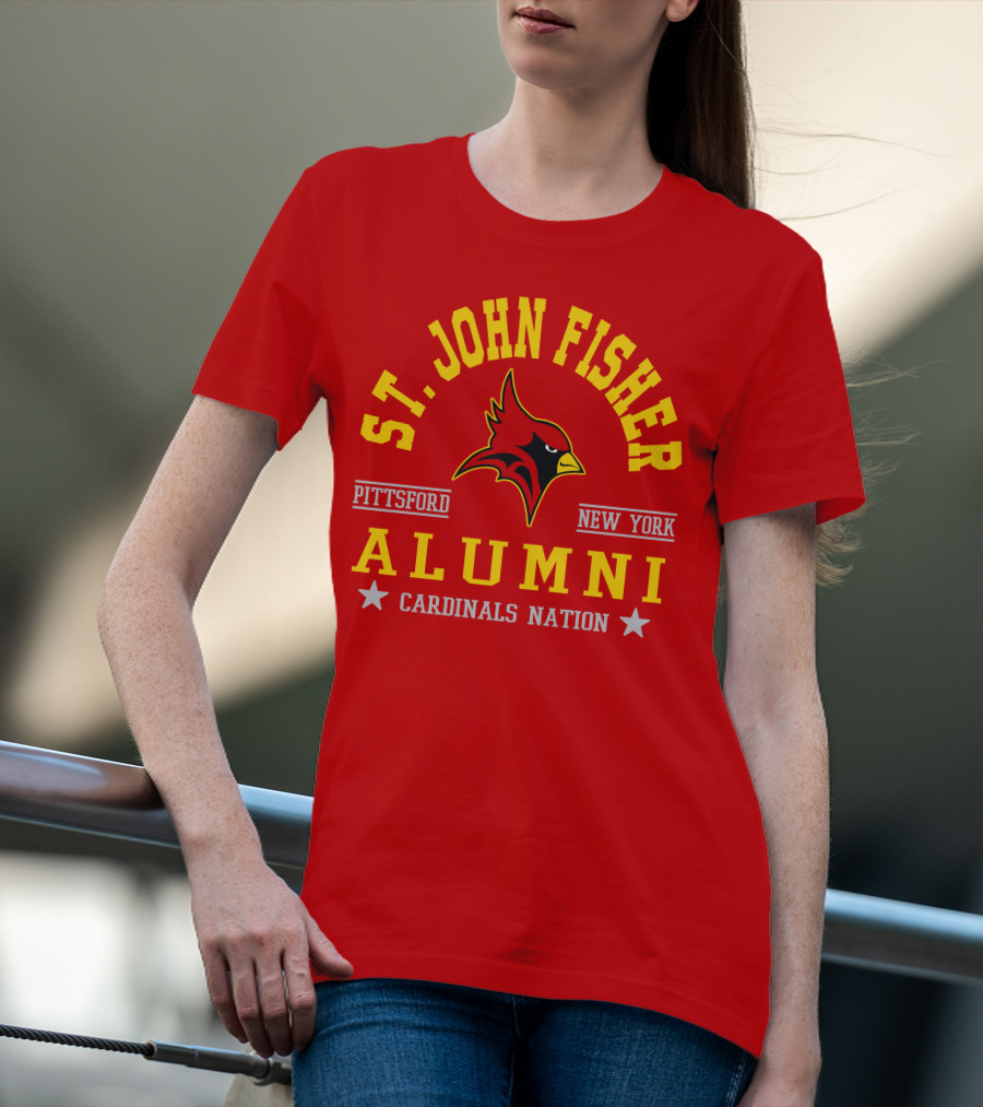 St John Fisher Cardinals Alumni Pittsford New York Nation T-Shirt