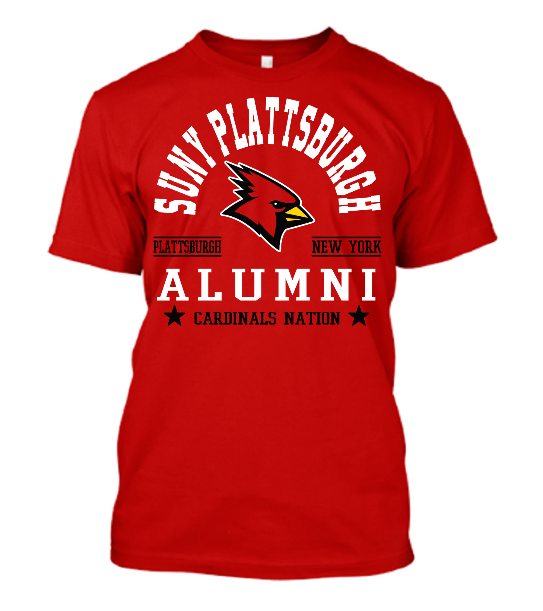 SUNY Plattsburgh New York Alumni Cardinals Nation T-Shirt