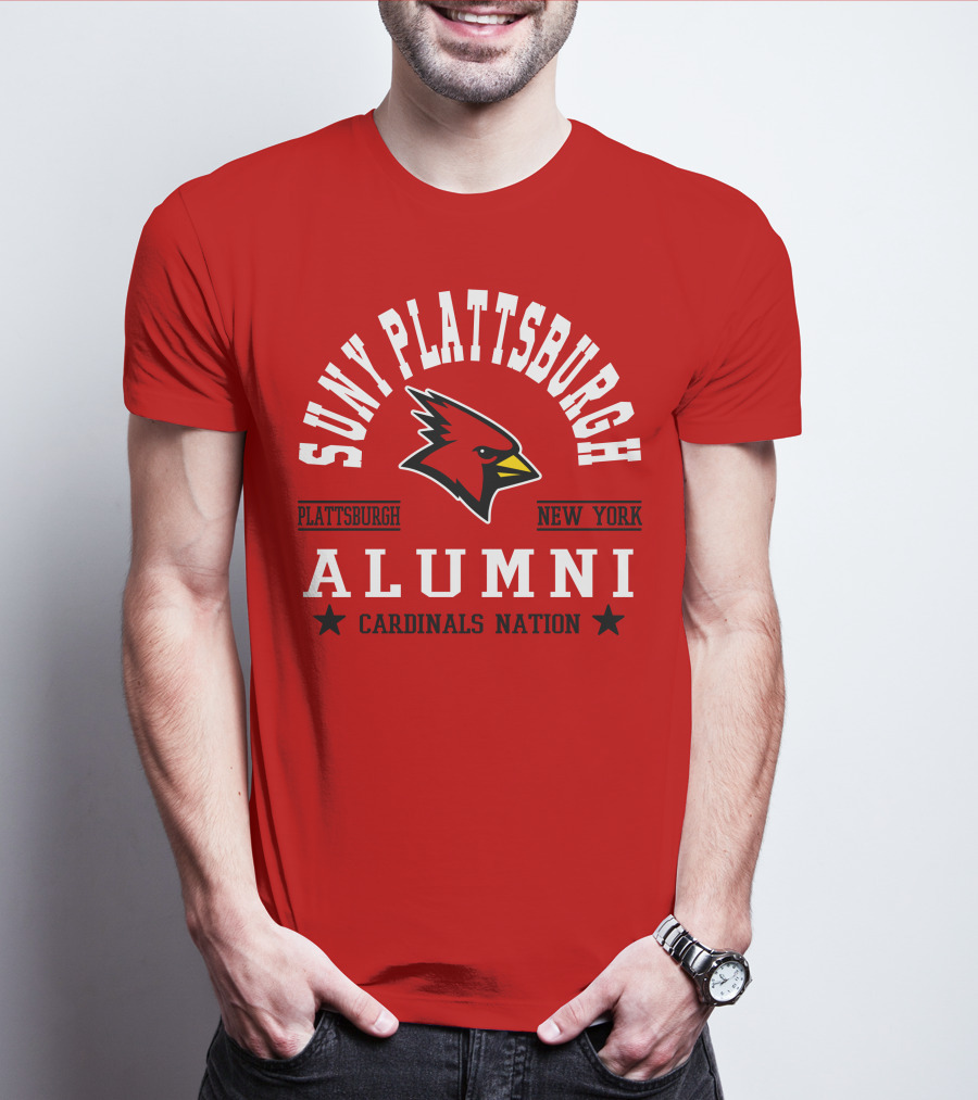 SUNY Plattsburgh New York Alumni Cardinals Nation T-Shirt