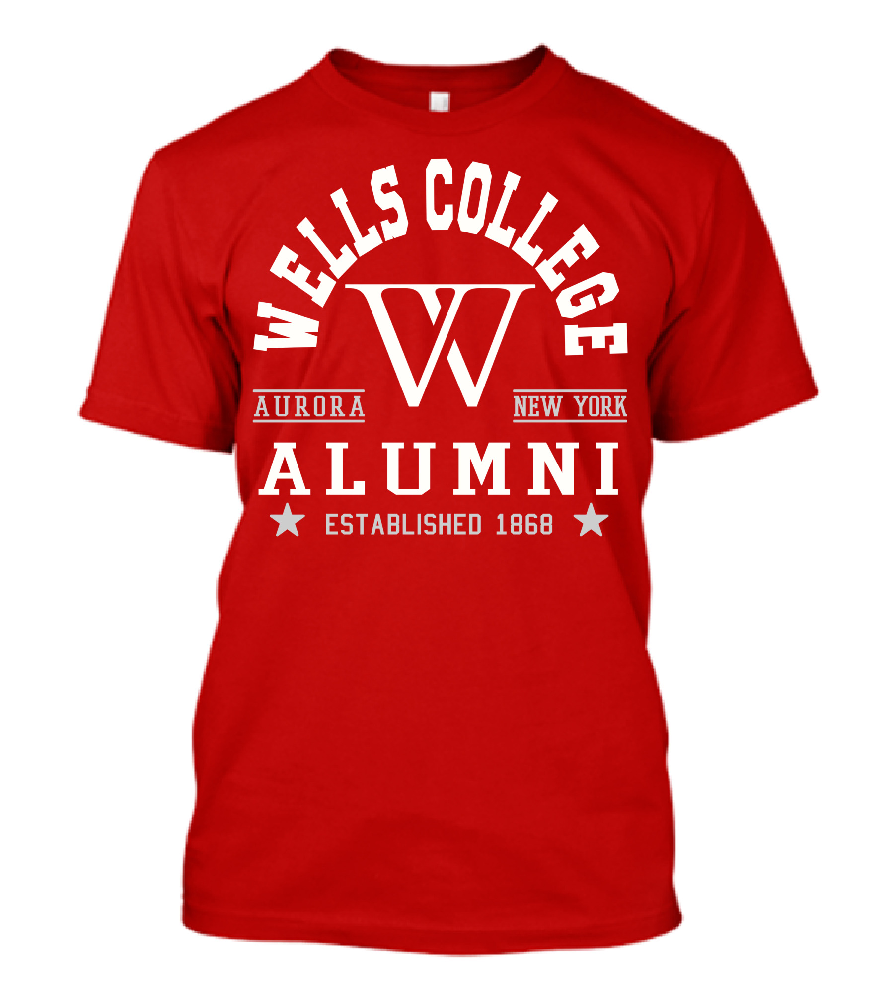 Wells College Alumni Aurora New York Established 1868 T-Shirt