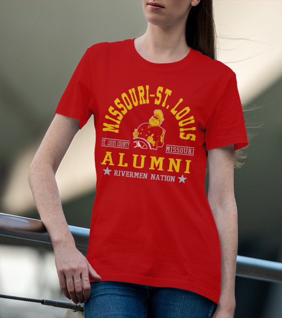 Missouri-St. Louis Alumni Rivermen Nation St. Louis County T-Shirt