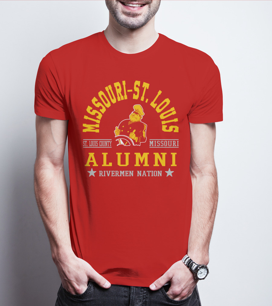 Missouri-St. Louis Alumni Rivermen Nation St. Louis County T-Shirt