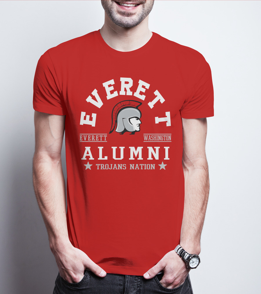 Everett Washington Alumni Trojans Nation T-Shirt