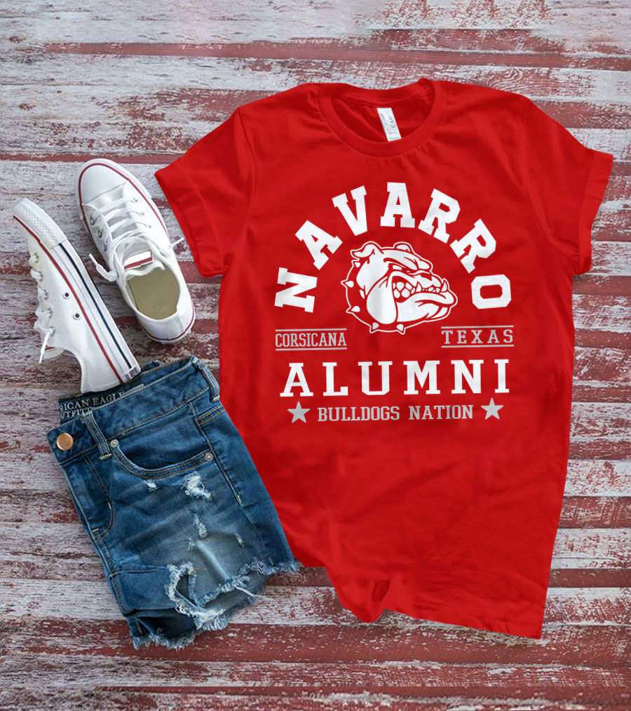 Navarro Corsicana Texas Alumni Bulldogs Nation T-Shirt