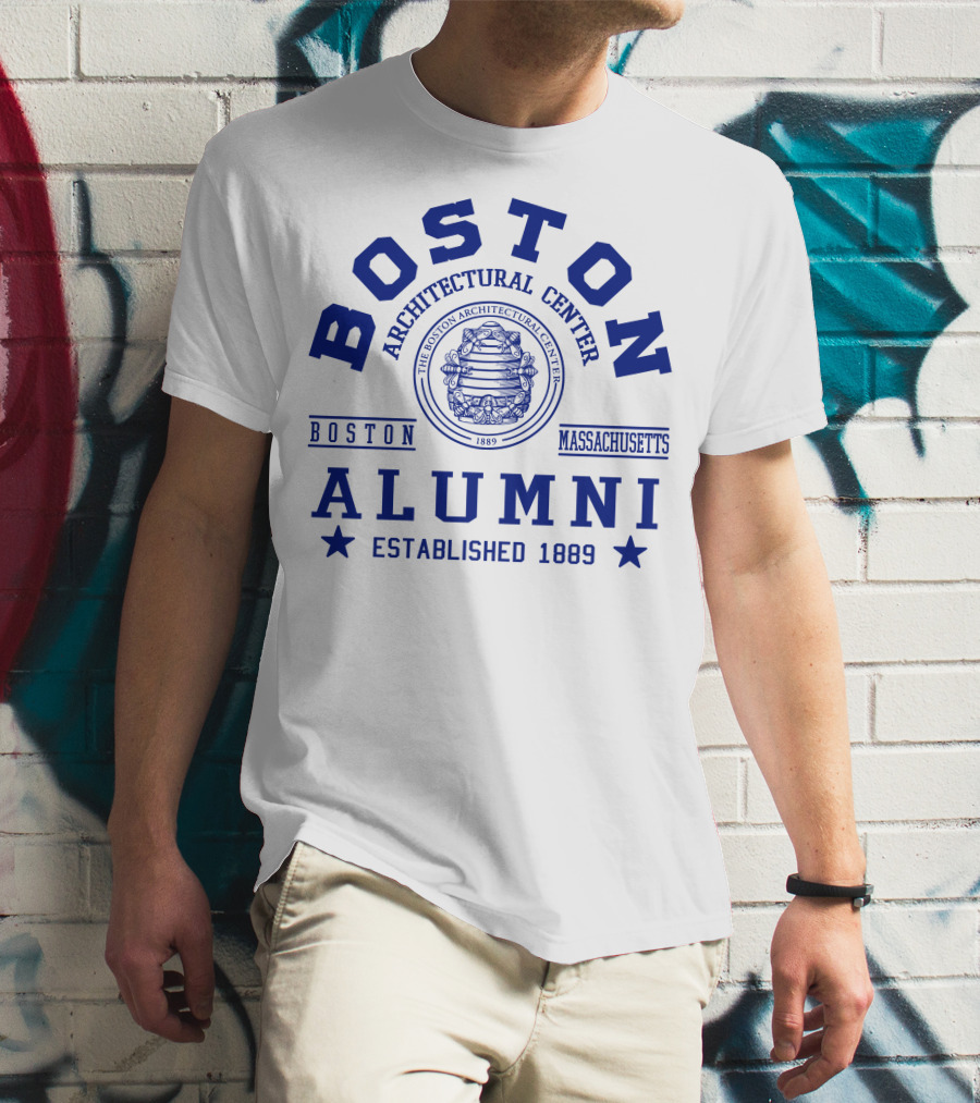 Boston Architectural Center Alumni Established 1889 Boston Massachusetts T-Shirt