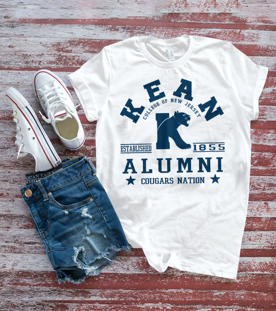 Kean College Of New Jersey Alumni Established 1855 Cougars Nation T-Shirt