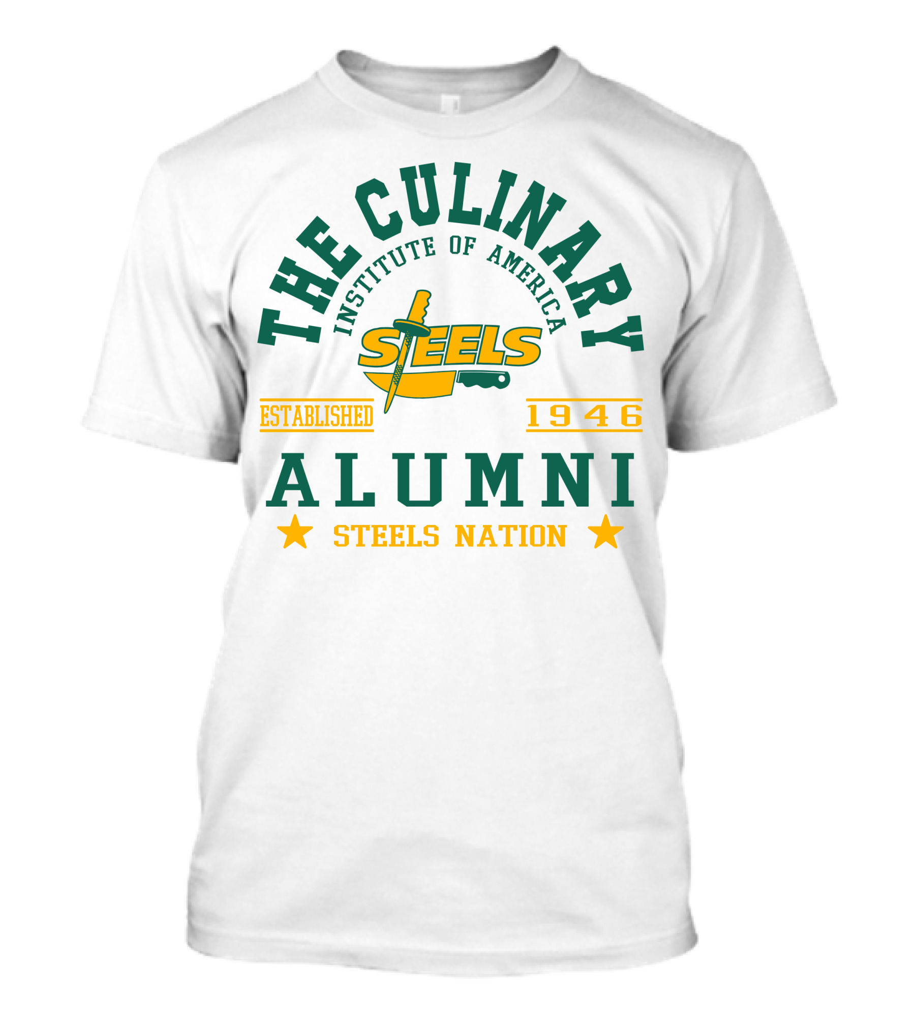 The Culinary Institute Of America Steels Nation Alumni Established 1946 T-Shirt