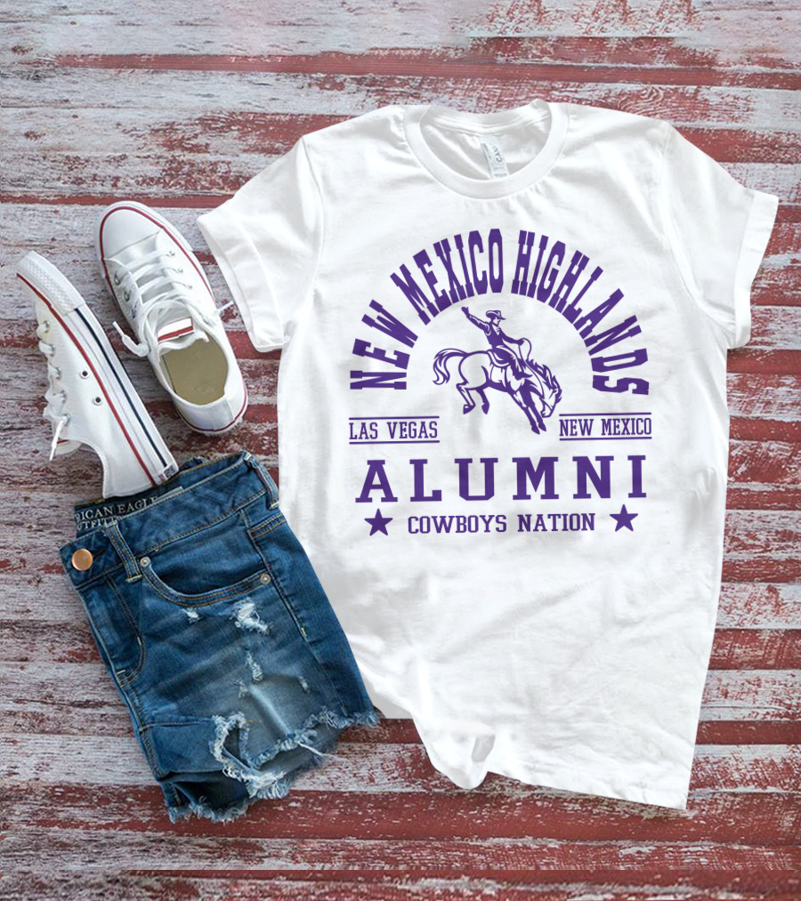 New Mexico Highlands University Alumni Cowboys Nation Las Vegas New Mexico T-Shirt