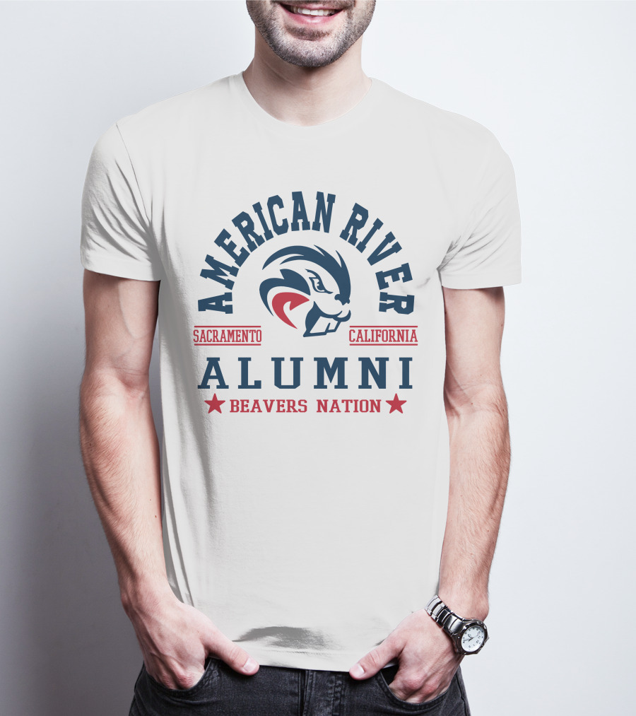 American River Alumni Sacramento California Beavers Nation T-Shirt