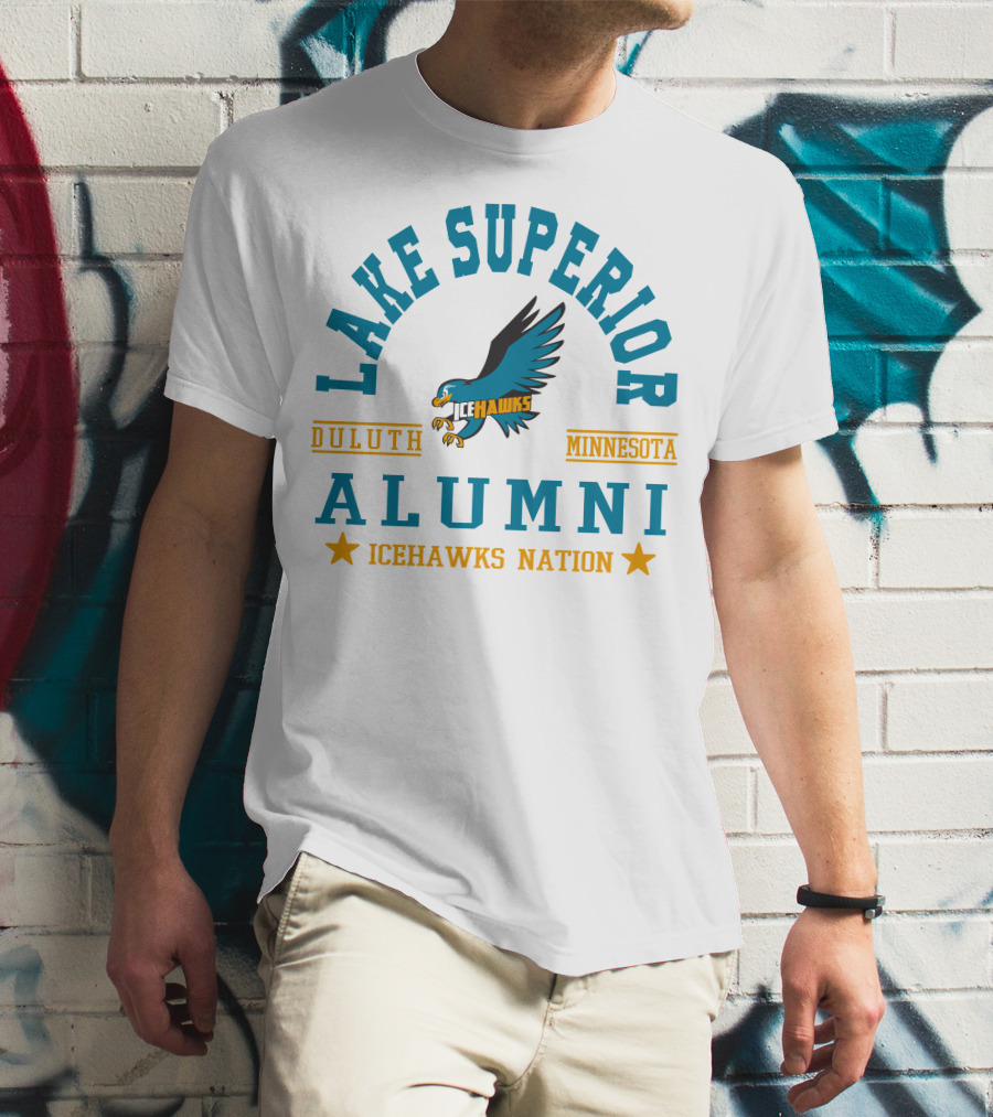 Lake Superior Alumni Duluth Minnesota Icehawks Nation T-Shirt