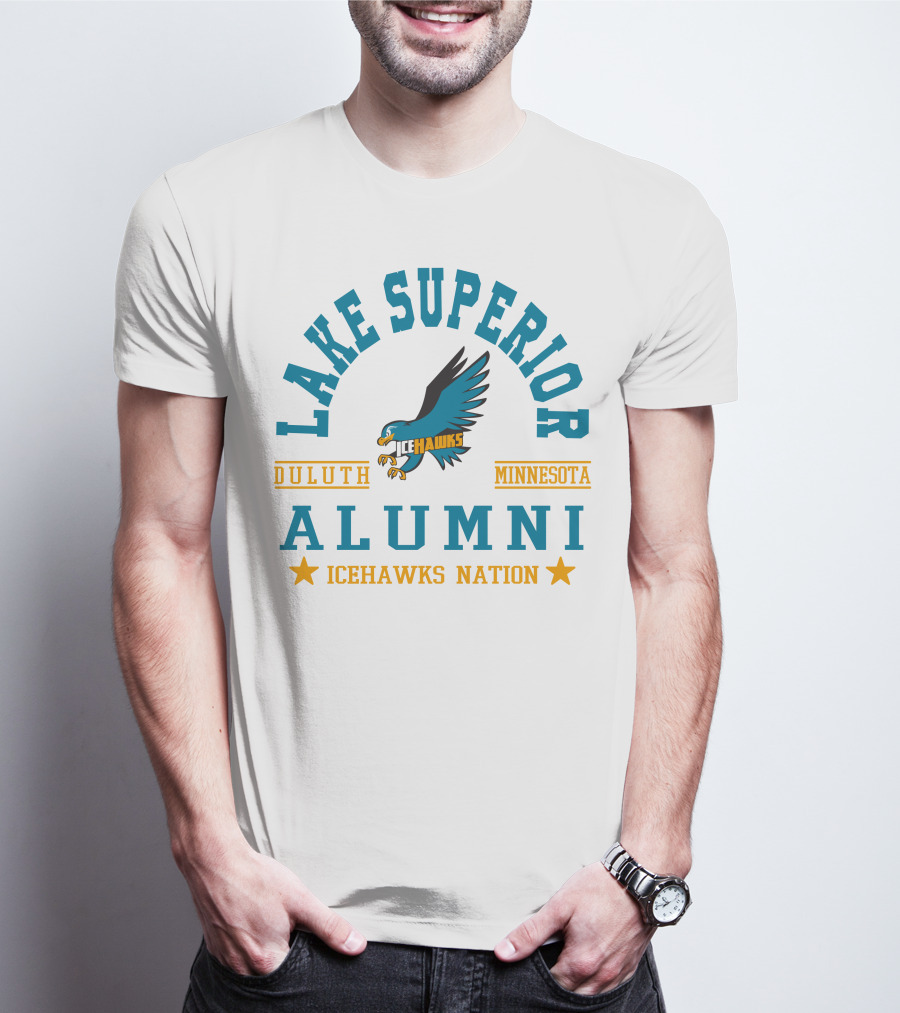 Lake Superior Alumni Duluth Minnesota Icehawks Nation T-Shirt